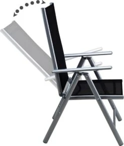 Casaria Alumunium Tuinset Bern - 6 Stoelen + 1 Tafel – Zilver -Meubel Verkoop 1014x1200