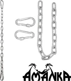 2x 50cm Hangende Stoelketting Tot 230kg - 4 Karabiners - Schommel Hangmat Bokszak Ophanging -Meubel Verkoop 1056x1200