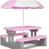 Spielwerk Kinder Tuinset – Incl. Parasol UV-bescherming - Roze Grijs -Meubel Verkoop 1067x1200 1