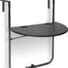 Relaxdays Balkontafel Inklapbaar, Balkon Tafel Rotan, Hangtafel Reling - Zwart 2 Relaxdays Balkontafel Inklapbaar, Balkon Tafel Rotan, Hangtafel Reling - Zwart -Meubel Verkoop 1069x1200 2