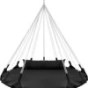 Hangnest Voor Binnen & Buiten. Met Groot En Dik Kussen Voor Volwassenen & Kinderen. Belastbaar Tot 125 Kg. VITA5 (Zwart) -Meubel Verkoop 1072x1200
