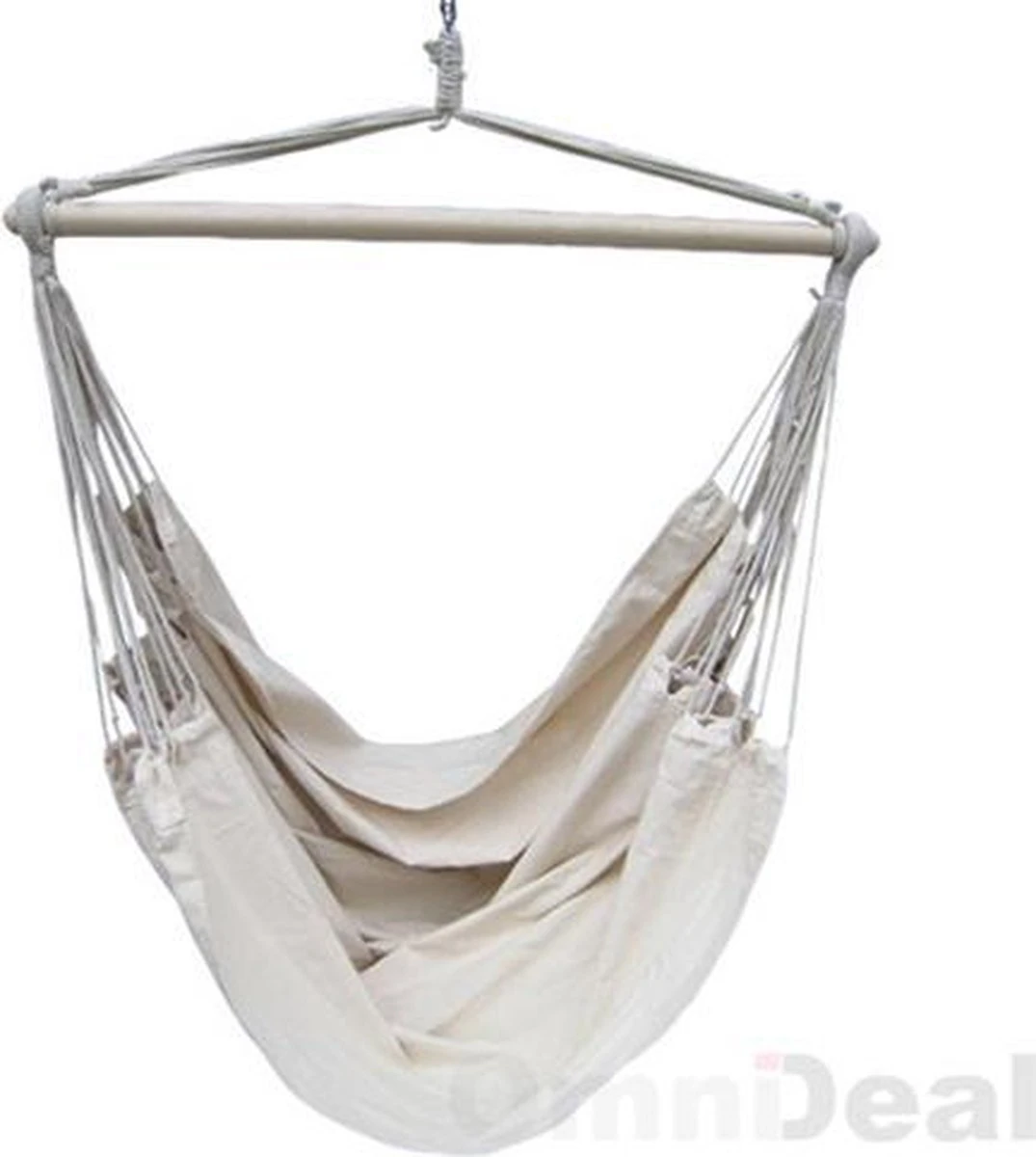 XXL 2 Persoons Hangstoel 185x130 - Zit Hangmat Met Spreidstok Tot 150 Kg - Binnen En Buiten 11 XXL 2 Persoons Hangstoel 185x130 - Zit Hangmat Met Spreidstok Tot 150 Kg - Binnen En Buiten - Afbeelding 9