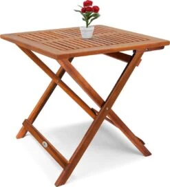 Casaria Bijzettafel Acacia Hout- Inklapbaar - 70x70x73 Cm Bruin -Meubel Verkoop 1090x1200 1