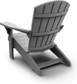 Keter Troy Adirondack Tuinstoel - Set Van 2 - 81x80x96,5cm - Lichtgrijs -Meubel Verkoop 1103x1200
