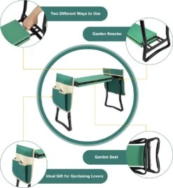 Uten - Kniebankje Tuin - Knie Steun - Tuinkruk Inklapbaar - Kniesteun Tuinieren - Kniekussen - Tot 150 Kg - Groen 17 Uten - Kniebankje Tuin - Knie Steun - Tuinkruk Inklapbaar - Kniesteun Tuinieren - Kniekussen - Tot 150 Kg - Groen -Meubel Verkoop 1104x1200