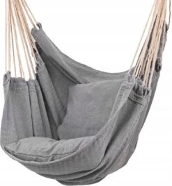 RENALUX Hangstoel Buiten En Binnen - Hangstoel Voor Binnen - Hangstoel Zonder Standaard - Hangstoel Cocoon - Gratis 2 Zachte Kussens - 150 KG - Grijs -Meubel Verkoop 1107x1200