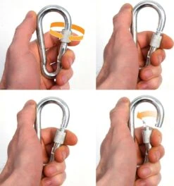 2x 50cm Hangende Stoelketting Tot 230kg - 4 Karabiners - Schommel Hangmat Bokszak Ophanging -Meubel Verkoop 1122x1200