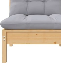 VidaXL 3-delige Loungeset Met Grijze Kussens Massief Grenenhout -Meubel Verkoop 1159x1200 4