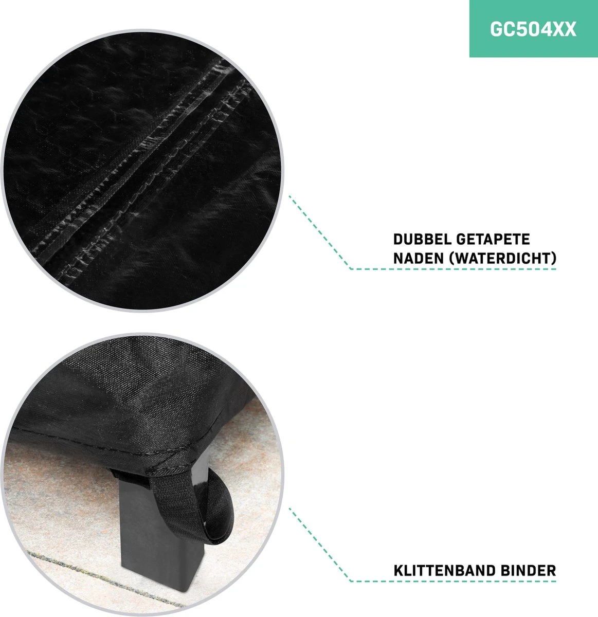 VONROC Premium Tuinbank Beschermhoes – L-vorm - 215/85 X 215/85 X 70cm 5 VONROC Premium Tuinbank Beschermhoes – L-vorm - 215/85 X 215/85 X 70cm - Afbeelding 3