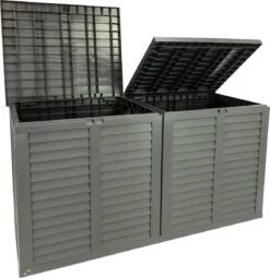 MaxxGarden Kussenbox - Tuin Opbergkist - Opbergbox - 750 L - 155x66x80 Cm - Grijs -Meubel Verkoop 1164x1200