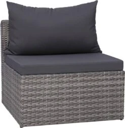 VidaXL 3-delige Loungeset Met Kussens Poly Rattan Grijs 14 VidaXL 3-delige Loungeset Met Kussens Poly Rattan Grijs -Meubel Verkoop 1165x1200 1