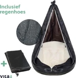 Vita5 Macramé Hangstoel - Voor Binnen En Buiten - Zonder Standaard - Incl. Kussen, Boekenvak En Beschermhoes - Tot 150kg - Beige 23 Vita5 Macramé Hangstoel - Voor Binnen En Buiten - Zonder Standaard - Incl. Kussen, Boekenvak En Beschermhoes - Tot 150kg - Beige -Meubel Verkoop 1171x1200