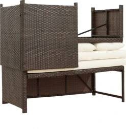 Teamson Home 3-Delig Hoek Loungeset - Tuinmeubelen - Tuinbank - Omvat Tafel En Kussens - Rotan - Bruin/Wit 21 Teamson Home 3-Delig Hoek Loungeset - Tuinmeubelen - Tuinbank - Omvat Tafel En Kussens - Rotan - Bruin/Wit -Meubel Verkoop 1177x1200 4