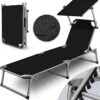 Sens Design Zonnebed - Ligbed Inklapbaar Met Zonneklep - Zwart 2 Sens Design Zonnebed - Ligbed Inklapbaar Met Zonneklep - Zwart -Meubel Verkoop 1188x1200 1