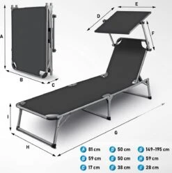 Sens Design Zonnebed - Ligbed Inklapbaar Met Zonneklep - Grijs 13 Sens Design Zonnebed - Ligbed Inklapbaar Met Zonneklep - Grijs -Meubel Verkoop 1191x1200