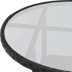 Polyrotan Balkonset - Bayamo - 3-delig - Zwart -Meubel Verkoop 1195x1200 2