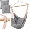RENALUX Hangstoel Buiten En Binnen - Hangstoel Voor Binnen - Hangstoel Zonder Standaard - Hangstoel Cocoon - Gratis 2 Zachte Kussens - 150 KG - Grijs -Meubel Verkoop 1196x1200 1