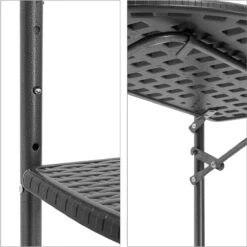 Relaxdays Balkontafel Inklapbaar, Balkon Tafel Rotan, Hangtafel Reling - Zwart -Meubel Verkoop 1198x1200 7