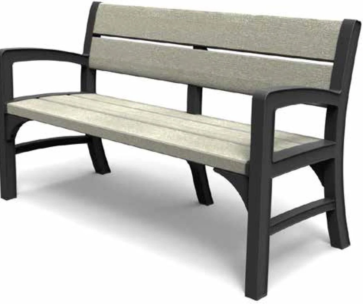 Keter Montero Tuinbank - 3-personen - 150x62,5x89cm – Grafiet 3 Keter Montero Tuinbank - 3-personen - 150x62,5x89cm – Grafiet