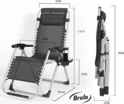 Brulo - Ligstoel Tuin - Ligstoelen - Strandstoel Opvouwbaar - Tuinstoel - Incl Tafel En Hoofdkussen 23 Brulo - Ligstoel Tuin - Ligstoelen - Strandstoel Opvouwbaar - Tuinstoel - Incl Tafel En Hoofdkussen -Meubel Verkoop 1200x1012