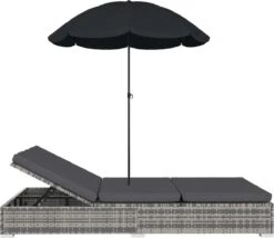 Prolenta Premium - Loungebed Met Parasol Poly Rattan Grijs -Meubel Verkoop 1200x1040 3