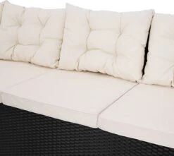 Casaria Polyrattan Tuinset - 15 Delig Voor 6 Personen – Crème Zwart -Meubel Verkoop 1200x1072 1