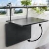 Merkloos Balkontafel Inklapbaar – Zwart – 40 X 60 X 70 Cm – Hout Balkontafeltje Hangend Balkonbar Balkontafels Opklapbaar Hangtafel – Ophangbaar Voor Aan Het Balkon – Vouwtafel Wandtafel Inklapbare Tafel – Bijzettafel – Buiten Tafeltje Klaptafel -Meubel Verkoop 1200x1074 1