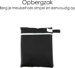 Merkloos Beschermhoes Voor Tuinmeubelen - 250x250x90cm - Zwart -Meubel Verkoop 1200x1078 4