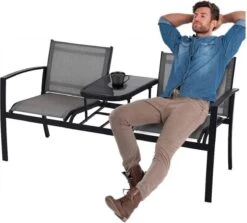 Pro Garden ProGarden Tuinbankje Met Tafel Tweepersoons -Meubel Verkoop 1200x1081 1