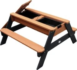 AXI Nick Zand & Water Picknicktafel In Antraciet/Bruin - Parasol Blauw/Wit - Picknick Tafel Voor Kinderen Van Hout -Meubel Verkoop 1200x1087 3
