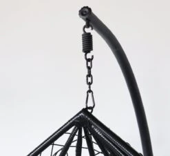 Egg Hangstoel Roundabout Zwart -Meubel Verkoop 1200x1098