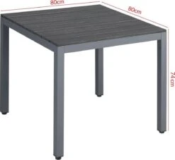 Tuinset 4 + 1 Klapstoelen Tuintafel – Aluminium 80x80cm - Grijs -Meubel Verkoop 1200x1102 2