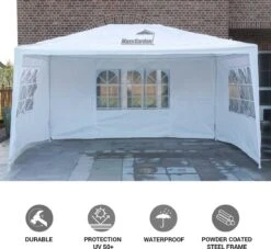 MaxxGarden Partytent - Paviljoen - 3x4m - Incl. Zijwanden - Waterdicht - Wit 13 MaxxGarden Partytent - Paviljoen - 3x4m - Incl. Zijwanden - Waterdicht - Wit -Meubel Verkoop 1200x1105 3