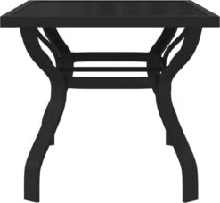 Prolenta Premium - Tuintafel 140x70x70 Cm Staal En Glas Zwart -Meubel Verkoop 1200x1108 2