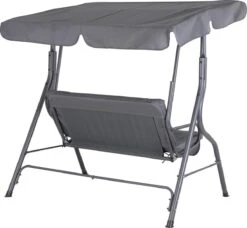 Merkloos Casaria Hollywood Schommel - Antraciet - Incl. Zonnekap -Meubel Verkoop 1200x1109