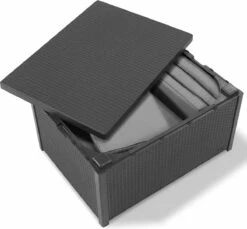 Allibert Arica Tuintafel - 79x59,5x42 Cm - Grafiet -Meubel Verkoop 1200x1114 1