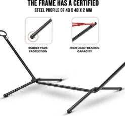 Pro Garden Standaard Voor Hangmat / Hangmat Standaard - Metaal - Zwart -Meubel Verkoop 1200x1118 3