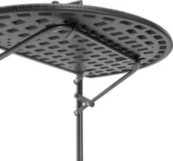 Relaxdays Balkontafel Inklapbaar, Balkon Tafel Rotan, Hangtafel Reling - Zwart -Meubel Verkoop 1200x1122