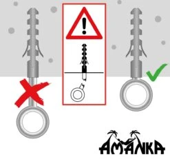 Metalen Ophangset Tot 160kg - Massieve Bevestiging Set Voor Hangstoel Hangmat - Plafond Wand Montage -Meubel Verkoop 1200x1123 1