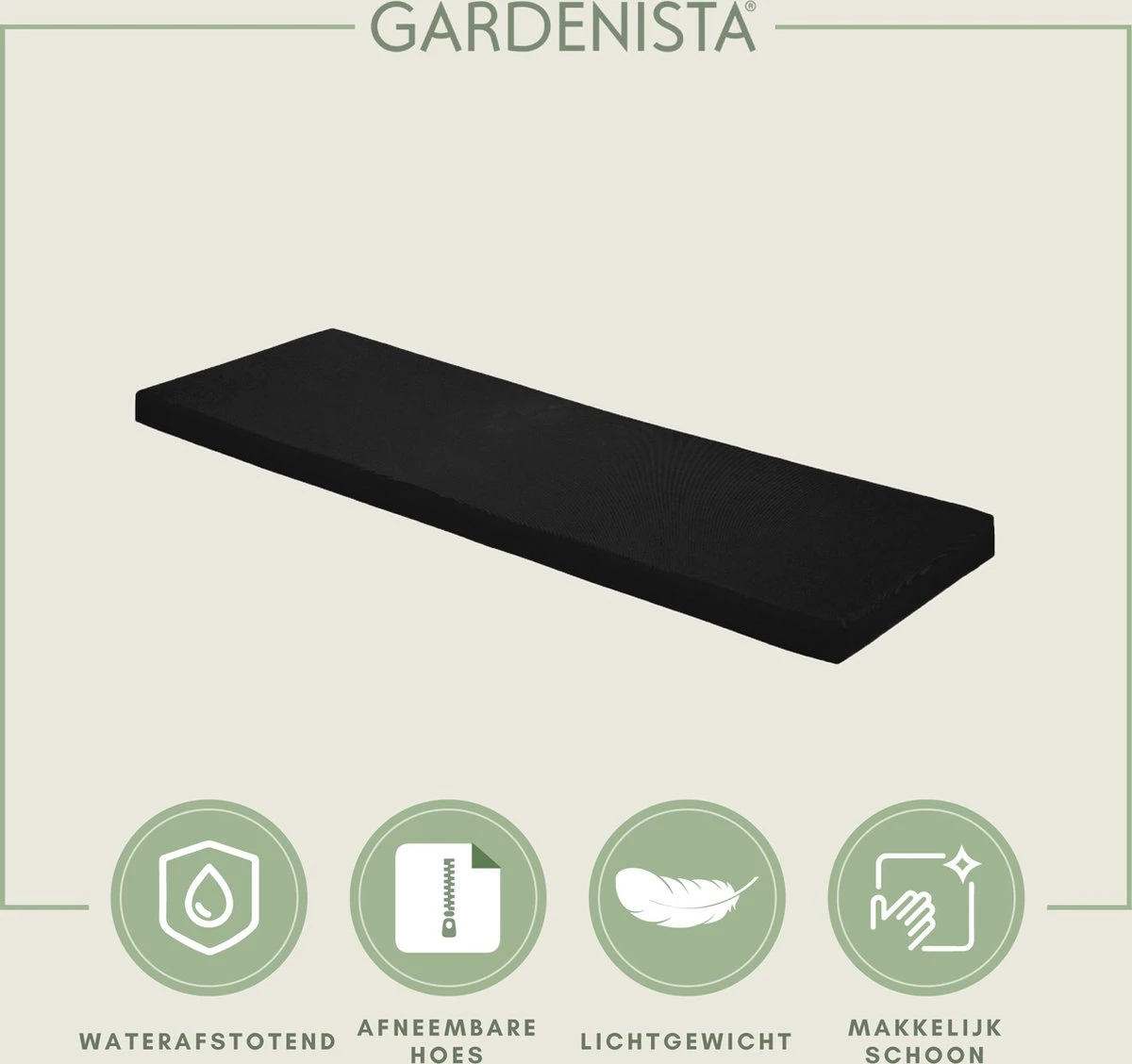 Gardenista Tuinbank Kussen - Bank Meubilair Buiten 2-zitter ZitKussen - Bankkussen Voor Tuin - Zitkussen Voor Tuinbank - Zachte En Lichtgewicht Waterbestendig Materiaal 4 Gardenista Tuinbank Kussen - Bank Meubilair Buiten 2-zitter ZitKussen - Bankkussen Voor Tuin - Zitkussen Voor Tuinbank - Zachte En Lichtgewicht Waterbestendig Materiaal - Afbeelding 2