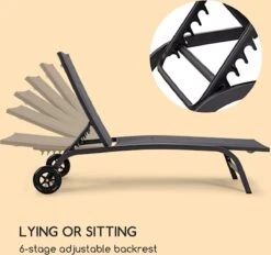 Blumfeldt Limala Tuinstoel - Ligstoel - Relaxstoel - Rugleuning In 6 Standen Verstelbaar - 2 Vielen - Draagkracht: Max. 150 Kg -Meubel Verkoop 1200x1129