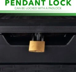 Opbergbox 310L UV-Bestendig Weerbestendig Wielen Tuinbox Rotan-look Antraciet -Meubel Verkoop 1200x1131 7