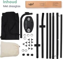 Vita5 Hangmat Met Standaard – 2 Persoons – Incl. Bekerhouder – 205kg Draaggewicht – Beige/Wit 23 Vita5 Hangmat Met Standaard – 2 Persoons – Incl. Bekerhouder – 205kg Draaggewicht – Beige/Wit -Meubel Verkoop 1200x1133 4