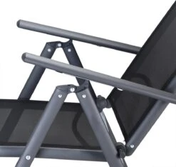 Tuinset 4 + 1 Klapstoelen Tuintafel – Aluminium 80x80cm - Grijs -Meubel Verkoop 1200x1138 5