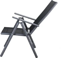 Tuinset 4 + 1 Klapstoelen Tuintafel – Aluminium 80x80cm - Grijs -Meubel Verkoop 1200x1140 2