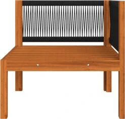 Decoways - 5-delige Loungeset Met Kussens Massief Acaciahout Crèmekleurig -Meubel Verkoop 1200x1140