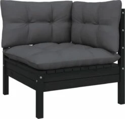 VidaXL 3-delige Loungeset Met Kussens Massief Grenenhout Zwart 22 VidaXL 3-delige Loungeset Met Kussens Massief Grenenhout Zwart -Meubel Verkoop 1200x1143 1