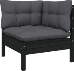 VidaXL 3-delige Loungeset Met Kussens Massief Grenenhout Zwart -Meubel Verkoop 1200x1143 2