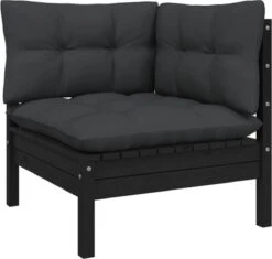 VidaXL 3-delige Loungeset Met Kussens Massief Grenenhout Zwart -Meubel Verkoop 1200x1143 3