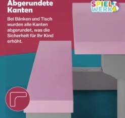 Spielwerk Kinder Tuinset – Incl. Parasol UV-bescherming - Roze Grijs -Meubel Verkoop 1200x1143 4